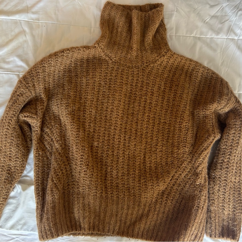 Cozy Camel Turtleneck Sweater